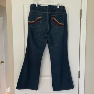 Vintage Men's Jeans Joint Flare Bellbottom Jeans 36 Short